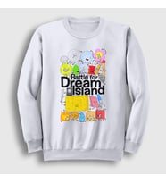 Presmono Unisex Beyaz Bfdi Battle For Dream Island Sweatshirt 531752tt (Beyaz)