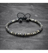 Alnis Atelier Gold ve Gri Hematit Doğal Taş Bileklik
