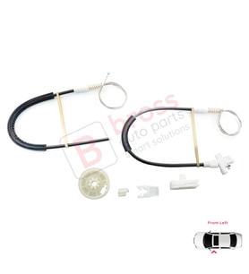 Renault Megane MK1 X64 1996-2003 4/5 Kapı 7700834347 İçin Ön Sol Kapı Cam Kriko Tamir Seti