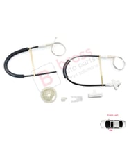 Renault Megane MK1 X64 1996-2003 4/5 Kapı 7700834347 İçin Ön Sol Kapı Cam Kriko Tamir Seti