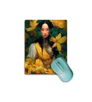 SonicTouch Japon Orman Perisi Kaymaz Gaming Oyuncu Dikişsiz Sarı Yeşil Mouse Pad 17x21cm