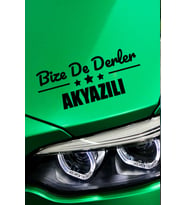 Sakarya Akyazı Siyah Araç Sticker  Sakarya Bize De Derler  Akyazılı 40x15 cm Oto Sticker