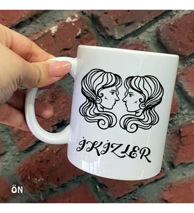 Size Özel İkizler Burcu ve Özellikleri Seramik Baskılı Kupa Bardaklar