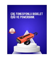 600 Lümen Şarjlı Bisiklet Farı COB Yan Çakar Acil Durum