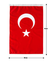 Türk Bayrağı 30x45 Alpaka Kumaş