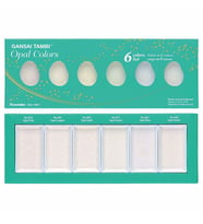 Zig Kuretake Gansai Tambi Sulu Boya Seti 6lı Opal Colors