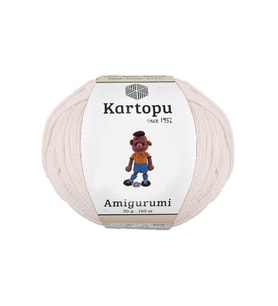 KARTOPU,AMİGURUMİ K0011 AÇIK KREM 50GR 165 MT