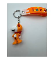 Turuncu Snoopy Figürlü Silikon Anahtarlık – Piraye Gift Sevimli ve Eğlenceli Tasarım