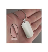 İsim Yazılan Asker Künyesi Dogtag Kolye - Paslanmaz Sevgiliye - Eşe - Babaya - Arkadaşa Çelik Kolye