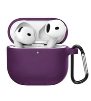 Microsonic Airpods 4.Nesil / ANC Liquid Silicone Lansman Mor (Mor)