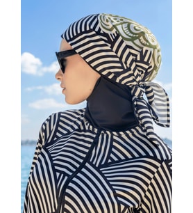 Bandana- Eşarp - Siyah Deniz Kabuğu 22