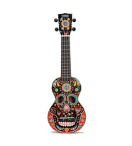 Mahalo Art Series Soprano Ukulele (Black Skull)