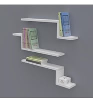Kenzlife kitaplık mediha 015*060*20*3 byz duvar rafı