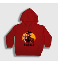 Presmono Unisex Çocuk Kırmızı Cover Oyun Red Dead Redemption Kapüşonlu Sweatshirt 507592tt