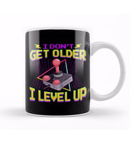 Funny Gaming I Don't Get Older I Level Up Birthday Kupa Bardak Porselen