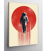 Kanvas Tablo Kırmızı Güneş Astronotu