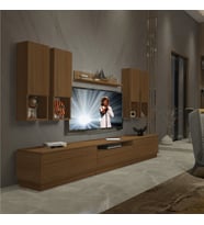 Decoraktiv Trendstyle 8DAS Slm Tv Ünitesi Tv Sehpası - Naturel Ceviz