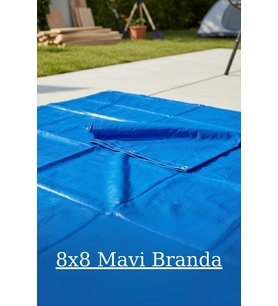 Elit Dayanıklı ve Çok Amaçlı Koruma Mavi Branda 8x8 m