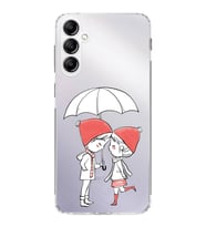 Samsung Galaxy A24 Uyumlu Kamera korumalı Kapak Aşk Tasarımlı  Şeffaf Kılıf