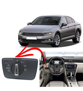 Vw Passat B8 Krom Far Anahtarı Otoamtik Devreli 4pin 2014 Üzeri