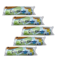 Canhome Mavi Orta Boy 55x60 Cm. 30 Litre Çöp Torbası Poşeti - 20 Adetlik 5 Rulo