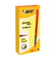 Bic Fosforlu Kalem Brite Line Grip Turuncu Kalem Tipi (12 Li Paket)