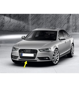 Audi A4 2013-2015 Ön Tampon Alt Orta Izgarası Çıtası 8K0807683
