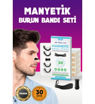 Wealtivo 30'lu Mıknatıslı Siyah Burun Bandı, Premium, Estetik, Burun Dilatörü