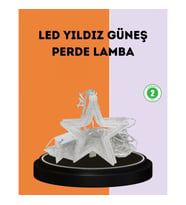Mey İthalat® 3x3 Metre Yıldız Peri Led Perde Işık Romantik Dekorasyon