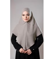 Taş Pratik Hazır Geçmeli Tesettür Eşarp Pamuk Caz Kumaş Tek Katlı Çapraz Hijab 2305_46