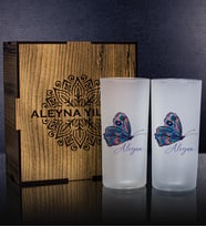 eJOYA Kişiye Özel Kutusunda 2'li Rakı Bardağı Hediye Seti 111338