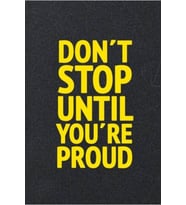 Don't Stop - Motive Edici Mini Retro Ahşap Poster - Hbb