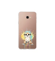 Samsung Galaxy J4+ Plus ile Uyumlu Splash Mirket Tasarımlı Şeffaf Silikon Kılıf