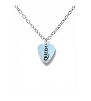 Queen Efsane Rock Müzik Grubu Pena Şeklinde Çift Taraflı Rock İşaretli Unisex Metal Kolye (Gümüş)