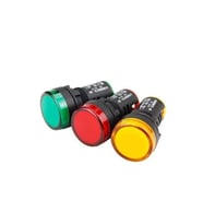 3'lü AC 220V Dijital Pano LED Gösterge Lambası Seti
