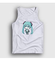 Presmono Unisex Beyaz Hatsune Miku Chibi Anime Atlet 538092tt (Beyaz)