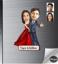 Kişiye Özel Sevgili Ahşap Magnet -43