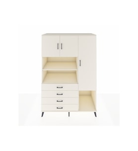 Kronos Dolap 8 Raflı 4 Çekmeceli 3 Kapaklı 132x59x195 Aytaşı-Aytaşı/Aytaşı