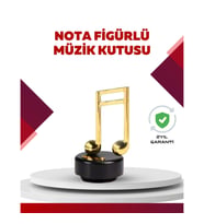 Mey İthalat® Altın Nota Temalı Müzik Kutusu Müzikli Hediyelik