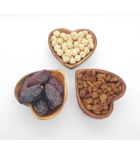 3'lü Karışık Kuruyemiş ( Kudüs Hurması + Fındık İçi + İzmir Kuru Üzüm ) 3000 Gram