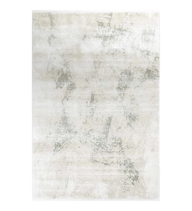 Hoom Rugs Akik 8618 Yeşil Modern Makine Halısı (Nil Yeşili - Bej)
