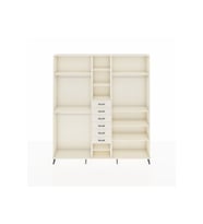 Arges Gardrop 10 Raflı 6 Çekmeceli 3 Askılı 220x30x243 Aytaşı-Aytaşı