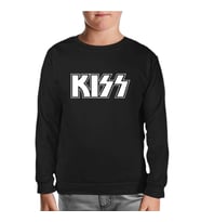 Kiss - Logo Siyah Çocuk Sweatshirt