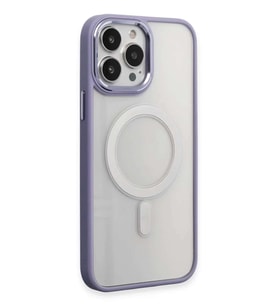 iPhone 15 Pro Max Kılıf Room Magneticsafe Silikon - Lila