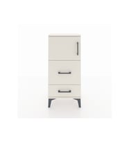 Arges Komodin Tek Raflı 2 Çekmeceli Tek Kapaklı 44x30x96 Aytaşı-Aytaşı