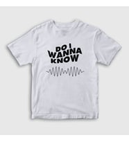 Presmono Unisex Çocuk Beyaz Know Arctic Monkeys T-Shirt 14109tt (Beyaz)