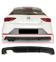 Seat Leon Mk3.5 Custom Difüzör Parlak Siyah Sol Çift 2017-2020 Arka-bodykit-ek-karlık