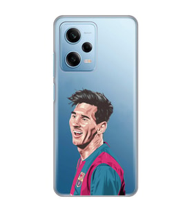 Redmi Note 12 Pro 5G Uyumlu Lionel Messi Tasarımlı Şeffaf Telefon Kılıfı