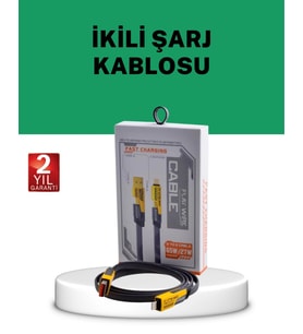 Yüksek Hızlı 65w Güç Çıkışlı Çoklu Cihaz Uyumlu Şarj Kablosu