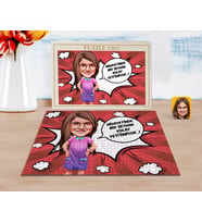 BK Gift Kişiye Özel Kız Çocuk Kolay Yetişmiyor Karikatürlü 1000 Parça Profesyonel Puzzle-5